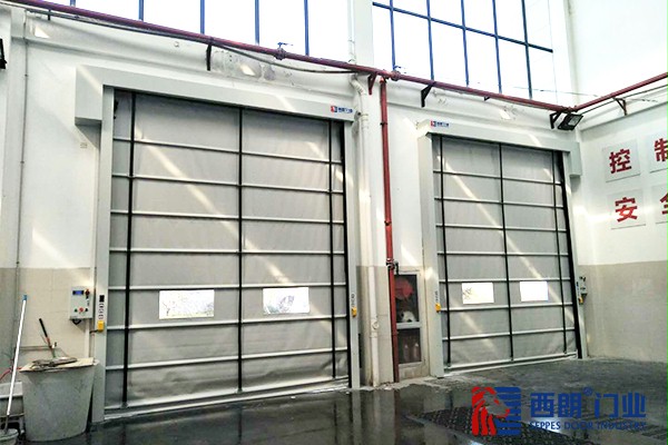 厨余垃圾卸料口隔味快速卷帘门